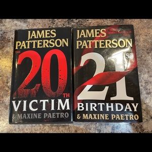 James Patterson Womens Murder Club hard cover. 20th Victim and 21st Birthday.